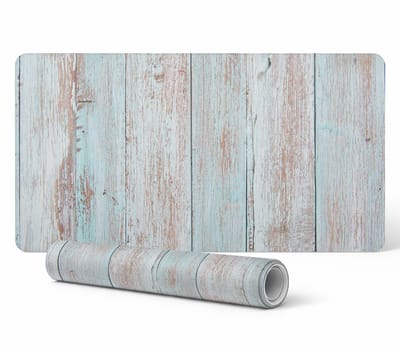 Antislip bureaumat met vintage houtnerfpatroon 90x45 cm