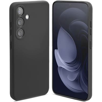 ShieldCase siliconen hoesje geschikt voor de Samsung Galaxy A55 hoesje - siliconen backcover - optimale bescherming (zwart)