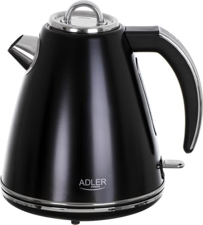Adler AD 1343 - Stalen waterkoker - 1.5 liter - Strix - Zwart