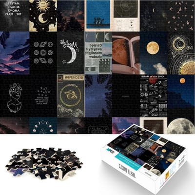 Puzzel met 1000 stukjes voor volwassenen, astronomische mozaïek-illustratie, moeilijk en uitdaging, verjaardagscadeau, geschenken, muurkunst, 52 x 38 cm