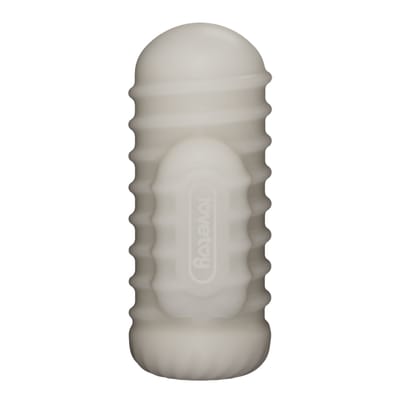 LoveToy - Knights Ring - Vibrerende Dual Purpose Sleeve - Golvend - Wit