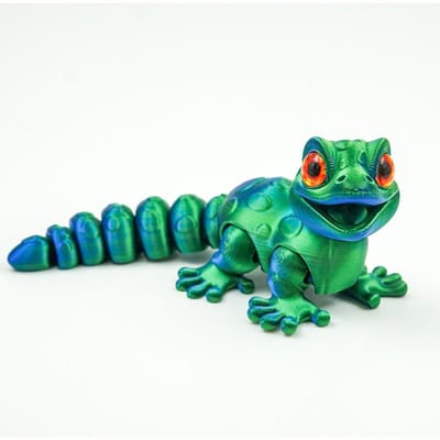 Nieuw Multi-gewricht Beweegbaar 3D Geprint Dier Mini Schattig Reliëf Sensorisch Speelgoed Grappige Huisaccessoires Kinderen Cadeau 13.8CM blue