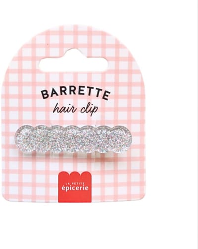 La Petite Epicerie Hair Clip "Curvy Moonlight” Barrette cheveux 1x5.5cm zilver Hairpin | Haarspeld | Haaraccessoire | Hairclip | Handmade | Haarmode