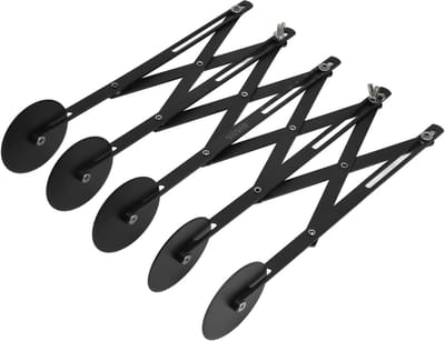 Deegsnijder Wielen - Gebakroller Pizzames - Bakken Snijden - Verstelbare Breedte - 5 Rollen 11cm