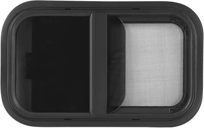 RV-raamvervanging 19,68 x 11,81 inch – Ronde Hoeken Vervangend Camperraam met Waterdichte Glijbaan