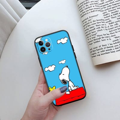 ED44 S-Snoopys Telefoonhoesje voor iPhone 6 6s 7 8 11 12 13 14 15 XS Pro Max XR X SE Samsung S20 S21 S22 S23 S24 FE Ultra Plus Lite S21S A55 iPhone 6 6S Plus groen