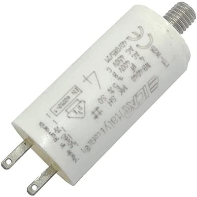 Motorcondensator 4µF 400V - Radiaal met 2,8x0,8mm aansluiting
