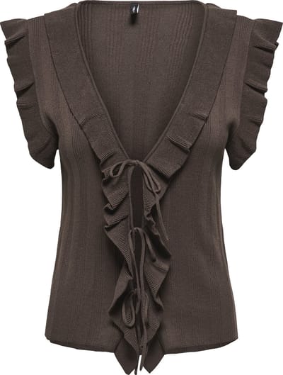 slim fit knitweartop van viscosemix model 'NELLY'