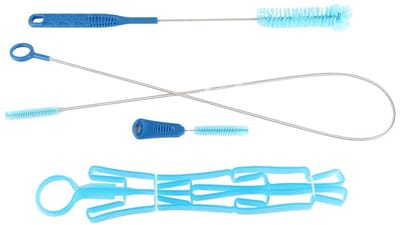 Dailygoody - Reinigingsset Waterblaasjes - Flexibele Lange Borstel - Voor Grondige Reiniging - Opvouwbaar Frame - Voor Kamperen en Buitenactivite