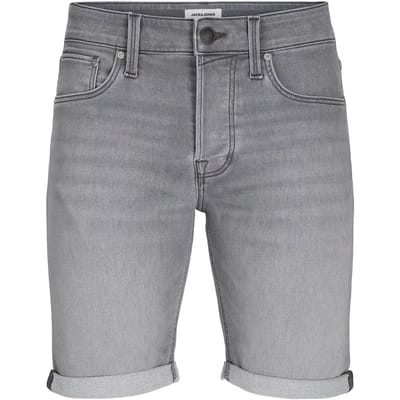 Jack & Jones grijze heren broek   Stonewash wassing   Regular fit   5-Pocket zakken   Knoopsluiting   Duurzaam   Regular waist Grijs M
