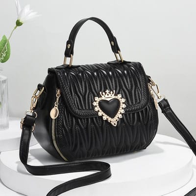 Dames Schoudertas Crossbody Tas Koreaanse Versie Handtas Kleurentas Mode Geborduurd Draad Dames Tas ， black