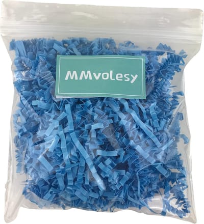 Lichtblauw Kreukel Crêpe Papier Vulling voor Cadeauverpakking en Manden (0.45 kg)