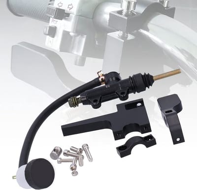 Dailygoods- Remhendel Aluminium - Rempomp - Bevestigingsbeugel - Montagebeugel - Inclusief Schroeven/Moeren - Professionele Klantenservice - Motorfietsremhendel