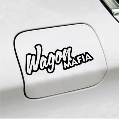 Bumpersticker - Wagon Maffia - 8,6 X 19 - Zwart