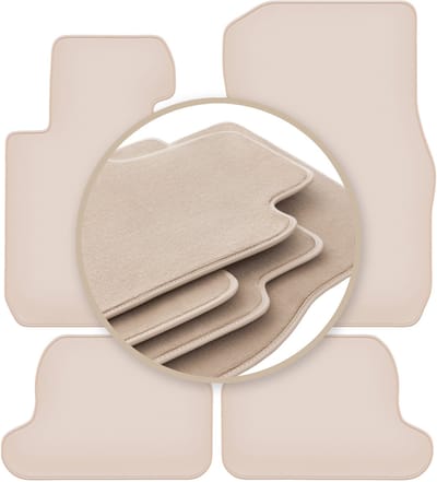 PREMIUM beige vloermatten voor: BMW 1 F23 cabriolet 2011-2019