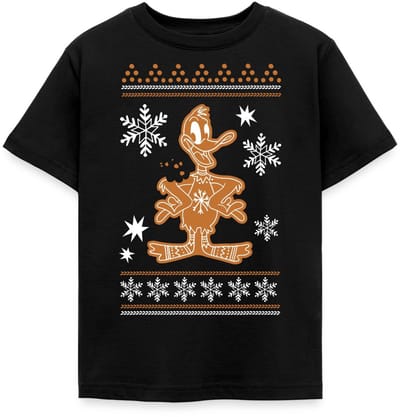 Looney Tunes Daffy Duck Cookie Kerstmis T-Shirt Kinderen