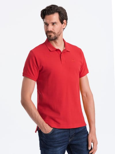 OMBRE T-shirt - Regular Fit - Katoen - Korte Mouw Rood M