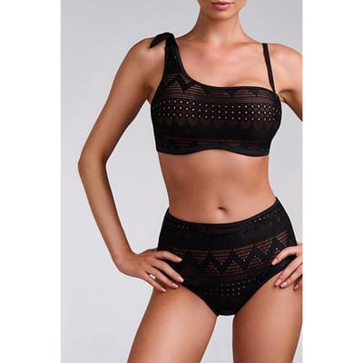 Marlies Dekkers Dolce Vita Black And Sand Strapless Bikini Top Maat: 75D | Bikini's Outlet | Dames | Zwart