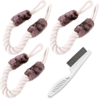 Deurstopper Set - Deurkoord Vingerbescherming - Kind Veilige Deuren - Anti-klem Ontwerp - Lengte 60 cm - Bruin