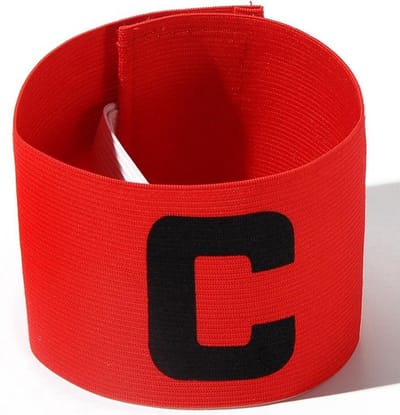 CHPN - Aanvoerdersband - Captainsband - Voor Voetbal - Hockeyaanvoerders - Senior - C-Captain - Teamcaptain - Universeel - Rood - Verstelbaar