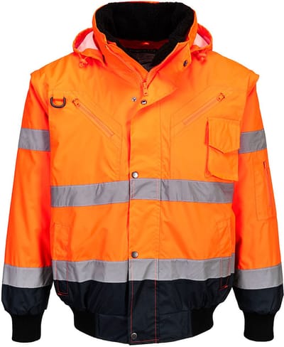 Bomberjack werkjas C465 Oranje/Blauw Maat M