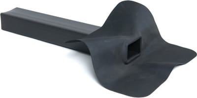 Dakvoordeelshop EPDM stadsuitloop 90˚ 60 x 80 x 300mm compleet, incl. EPDM flap