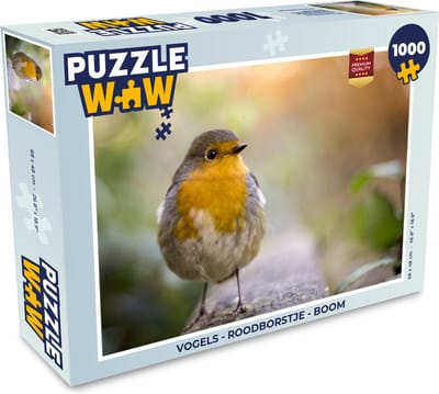 Puzzel Vogels - Roodborstje - Boom - Legpuzzel - Puzzel 1000 stukjes volwassenen