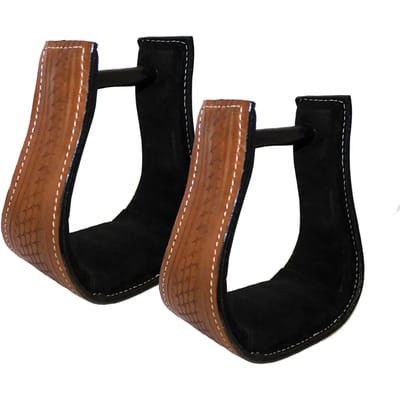 stijgbeugels western recouvertes en cuir Natowa Western