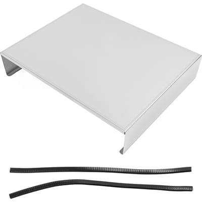 Kookplaatafdekking RVS 110lbs Draagvermogen Extra Werkruimte Gemakkelijk Schoon te Maken voor Inductie 30 X 40 X 5 X 1cm (L X W H X T) white