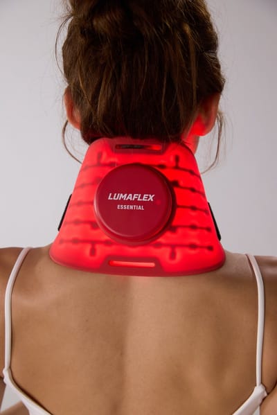 Lumaflex essential - red-light therapy - rodelicht-therapie - rode licht product - rood licht therapie - goed tegen stress, spierpijn en het maakt je huid jonger