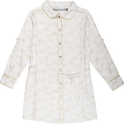 Rumbl Royal - Hemdjurk - Offwhite/goud - Tijgers - Maat 164