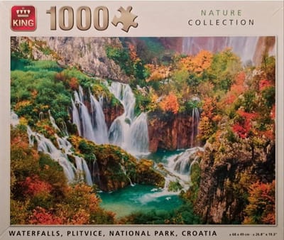 King - Legpuzzel Waterfalls - Plitvice - National Park - Croatia - Nature Collection - legpuzzel voor Volwassenen