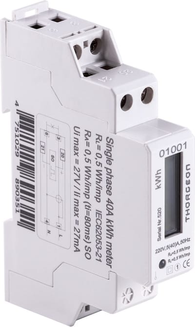 Thorgeon 1-Phase DIN Energy Meter 40A