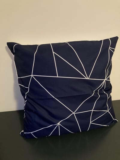 Nordic Geometry Collection Kussenhoes – Dark Blue Edition - 45x45 cm