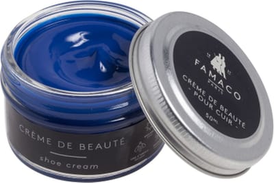 Famaco Creme de Beaute schoensmeer- 50ml - helder blauw (blue dur capri) (356)