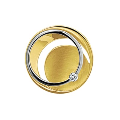 The Jewelry Collection Hanger Diamant 0.03ct H Si - Bicolor Goud