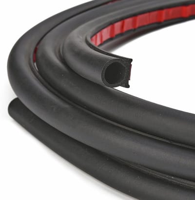 Zelfklevende EPDM Rubber D-Profiel Deurrubber voor Auto - Geluidsisolatie, Waterdicht, Windgeluid Vermindering, Winterbescherming 15 x 15