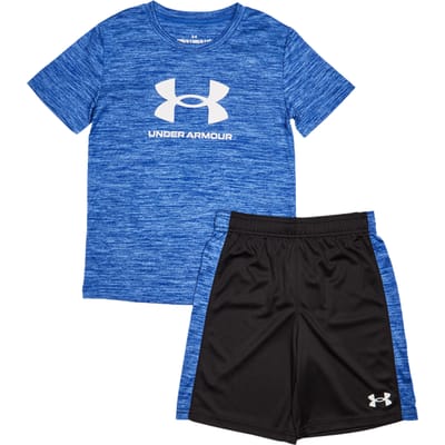 Under Armour Tech Trainingspakken Peuter - Blauw - Maat 80 - 96 CM - Poly Jersey