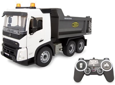 Jamara RC voertuig Auto - 406312 RC Vrachtwagen Volvo FMX Kieper - Wit - 2,4GHz RC Model Kant en Klaar - 1:20 Bestuurbare Auto