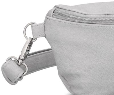 zwei gordeltas Mademoiselle.M MH4 Hip Bag Nubuk - Ice grijs