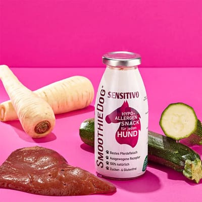 Smoothiedog - Sensitivo - Paard - Hypoallergene hondensmoothie - flesje 250 ml