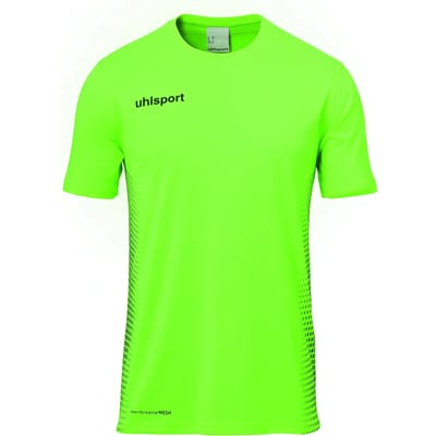 Uhlsport Score Sporttenue Korte Mouw Heren - Fluo Groen / Zwart | Maat: 2XL