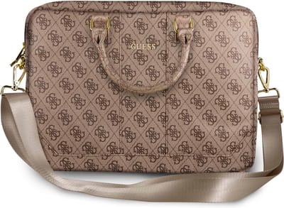 Guess Laptoptas Geschikt voor 15 inch - 4G Uptown Werktas en Schoudertas - Bruin