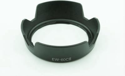 Zonnekap EW-60C II Canon Lens EF-S 18-55 EF 28-80 - Zwart