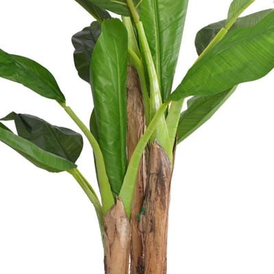 vidaXL - Kunst - bananenboom - plant - met - pot - 175 - cm - groen