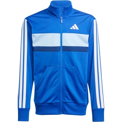 Adidas Seasonal Essentials Tiberio Track Suit Trainingspakken Kinder - Blauw - Maat 171 - 176 CM - Poly Mesh