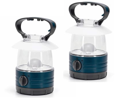 LED Noodlamp met Ophanghaak - 2 stuks - Daglichtwit 6500K - Blauw - Tentlamp op Batterijen - Camping & Noodverlichting