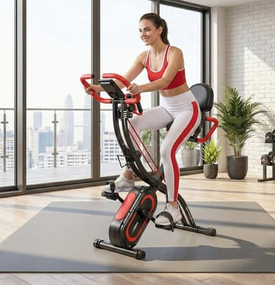 Hometrainer 5-in-1 Inklapbaar met App-Koppeling (2026) – 16 Weerstandsniveaus – Extra Stille Magnetische Ergometer – Indoor Bike voor Thuis tot 160 kg – Designbest