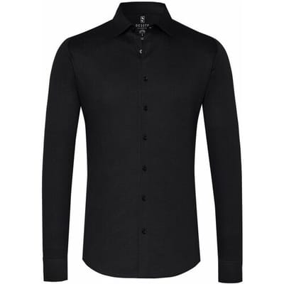 Desoto Overhemd Kent Piqué Optics Jersey Zwart / male