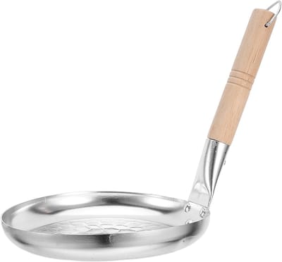 Koekenpan Ontbijt - Grillpan Wok - Eieren Bakken - Non-stick Coating - 20 cm - Zilver
